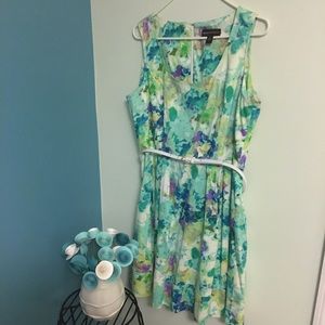 Dana Buchman Floral Multicolor Dress